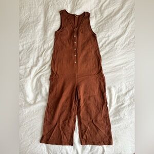 Rylee + Cru Bridgette jumpsuit in terracota
